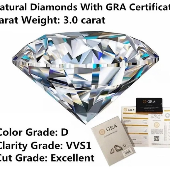 Brilliant Natural Excellent Cut Moissanite Diamond Gem Stone - Picture 4 of 17